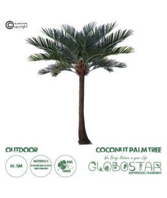 GloboStar® Artificial Garden COCONUT PALM TREE 20594 Τεχνητό Διακοσμητικό Φοινικόδεντρο Κοκοφοίνικας Υ500cm
